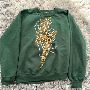 AC/DC Crewneck Forest Green Size Small